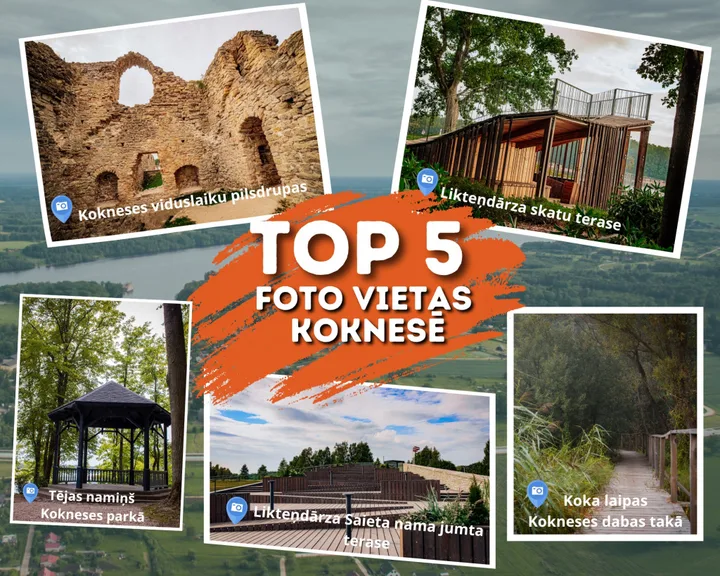 TOP 5 foto vietas Koknesē
