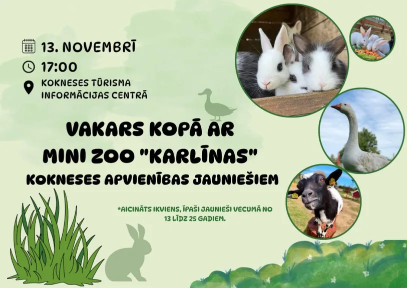 Vakars kopā ar Mini Zoo Karlīnas