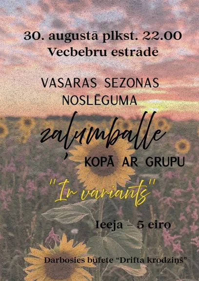 Vasaras noslēguma zaļumballe Vecbebros