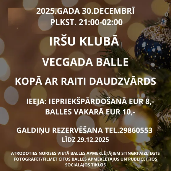 Vecgada Balle Iršu Klubā