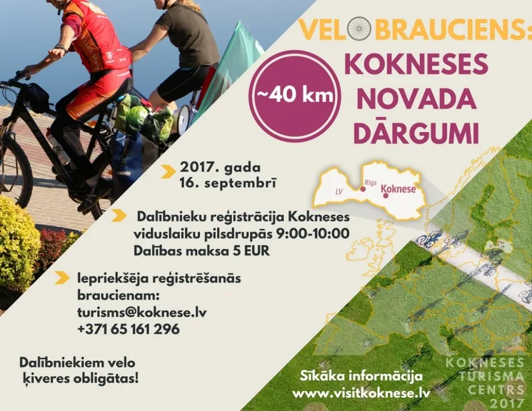 VELOBRAUCIENS: KOKNESES NOVADA DĀRGUMI 