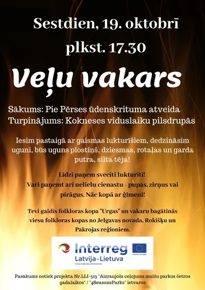 Veļu vakars Kokneses parkā un Kokneses viduslaiku pilsdrupās