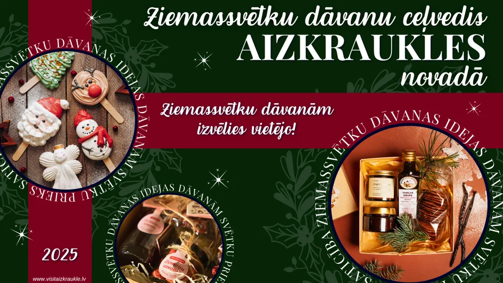 Ziemassvētku dāvanu ceļvedis Aizkraukles novadā