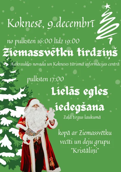 Ziemassvētku tirdziņš un Lielās svētku egles iedegšana