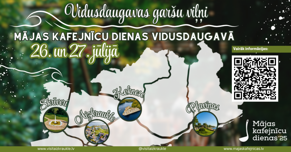 Mājas kafejnīcu dienas Vidusdaugavā 2025