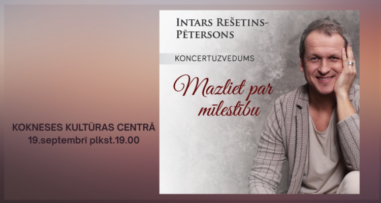Intars Rešetins-Pētersons koncertuzvedumā "Mazliet par mīlestību"