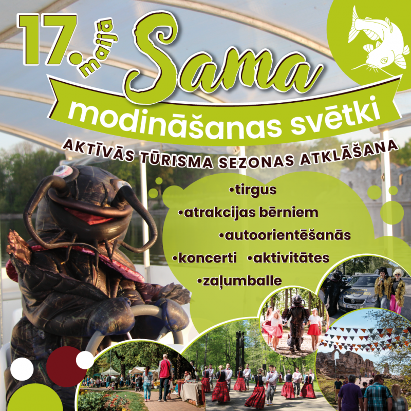 "Sama modināšanas svētki" Koknesē būs 17.maijā