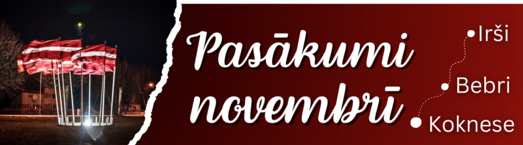 Pasākumu plāns novembrim