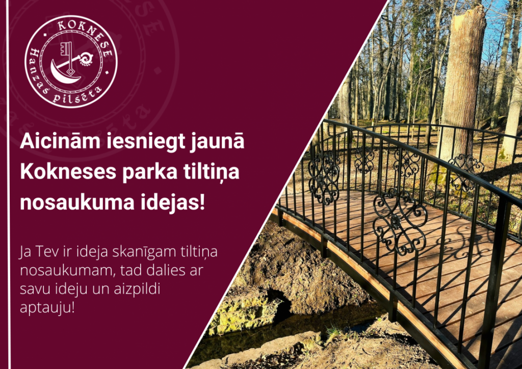 Nobalso par Kokneses tiltiņa nosaukumu!